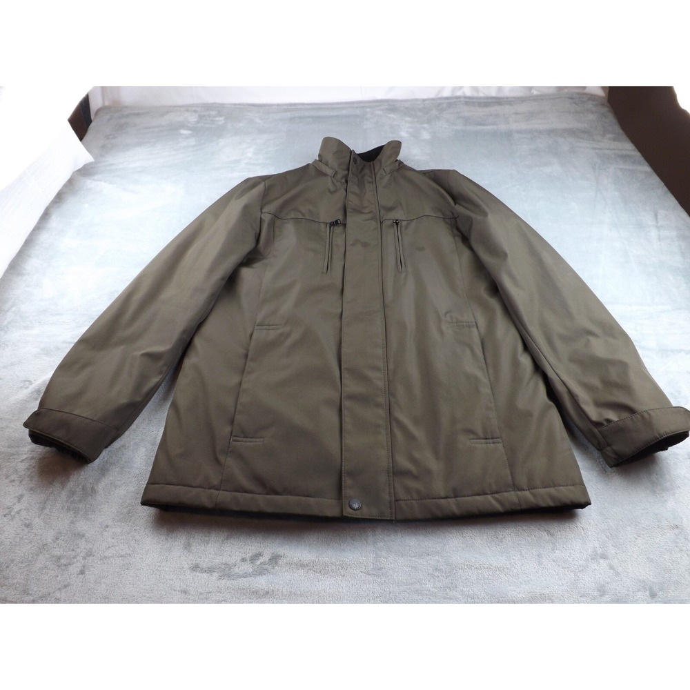 Calvin Klein Jacket Men's Size Small Water Resistant Wind Protection Brown/Olive